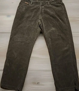 Pantalones de pana Ermenegildo Zegna para hombre 38x30 grises 5 bolsillos hechos en Italia elásticos  - Imagen 1 de 12