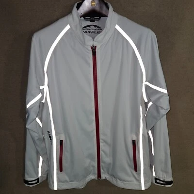 Sun Mountain RainFlex Womens Medium White Waterproof Long Sleeve Full Zip Jacket - Image 1 of 4