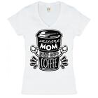 Instant Mom Just Add Coffee Women's V-Neck T-shirt Mother's Day Mom Life Tee