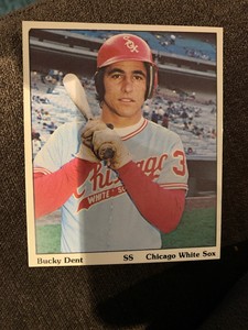 1975 SSPC Puzzle Back Bucky Dent Chicago White Sox 