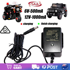6V/12V Kids Car Battery Charger Electric Toy motorcycle Scooter Power AC Adapter