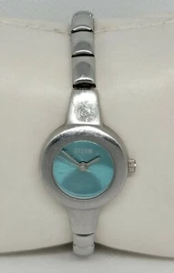 Ladies Storm Elegant Round Silver Tone Blue Dial Analog Watch 02214 E9 - Picture 1 of 10