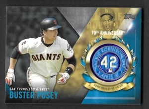 2017 Topps Jackie Robinson Logo Patch #JRPCBP Buster Posey San Francisco Giants - Picture 1 of 1