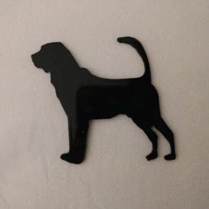 Imán de refrigerador Bloodhound silueta negra hecho en EE. UU. - Imagen 1 de 1