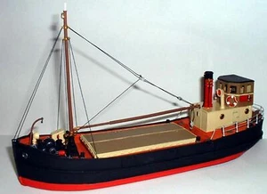 Clyde Puffer 68ft Waterline version MB1a UNPAINTED OO Scale Langley Models Kit - Picture 1 of 5