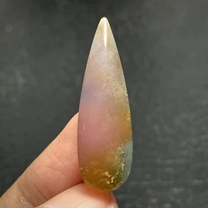 Opalized Coral Fossil Chalcedony Cabochon 34x10.5x5.5mm High Quality 16 ct - Picture 1 of 6