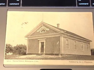 Percival School Kensington, Conn. Cartolina retro diviso spedita - Foto 1 di 2