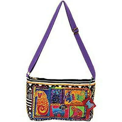 Medium Crossbody Dog Tails Patchwork From Laurel Burch LB5213