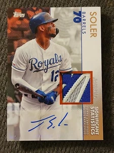 2020 Jorge Soler Topps Series 2 Significant Statistics 3 COLOR Relic Auto /25 SP - Picture 1 of 2