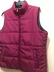 MADE FOR LIFE Women’s Ladies Vest in Plum Purple Color Size L - Picture 1 of 10