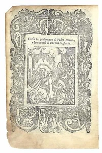 Stampa Gesù si presenta al Padre Eterno e riceve la corona di gloria A. Da caste - Imagen 1 de 2