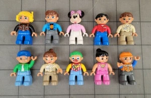 Duplo Lot Of (10) Figure People Pieces Minifigures Mixed Men Women Minnie Clown - Picture 1 of 1