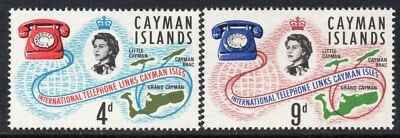 1035 - Cayman Islands 1966 - International Telephone Links - MNH Set - Image 1 of 2