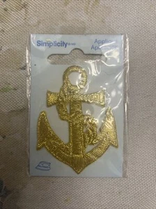 196 7192-046 WRIGHTS APPLIQUES-ANCHOR GLD - Picture 1 of 2