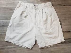 Mens Nike Golf Beige Golf Shorts Size 34 Pleated - Picture 1 of 8