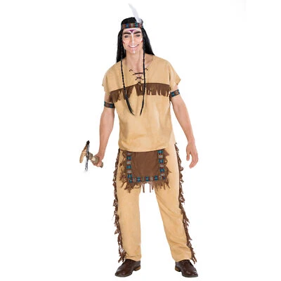 Herrenkostüm Indianer Häuptling Wilder Westen Fasching Apache Western Indianerin