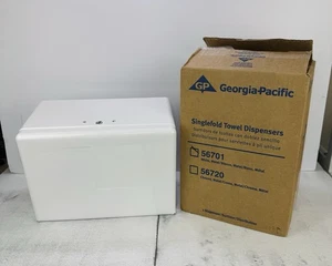 Georgia-Pacific 56701 Dispenser Asciugamani di Carta Monopiegabile Metallo Bianco NUOVO - Foto 1 di 13