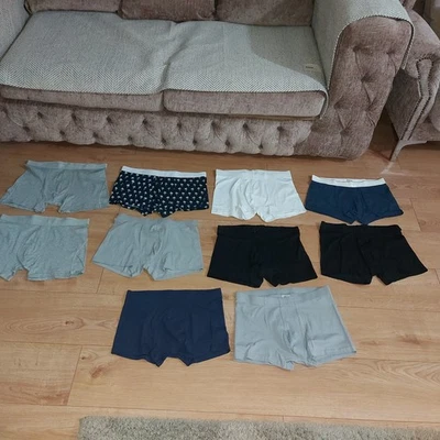 ¡Nuevo! Paquete de 10 calzoncillos boxer H&M para hombre talla/ropa interior mediana Foto 1 de 4