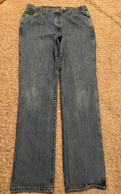 Jeans ajustados usados en excelente estado etiqueta verde cónica para hombre etiqueta = 40x40 (medido 40x39) (9744) Foto 1 de 4