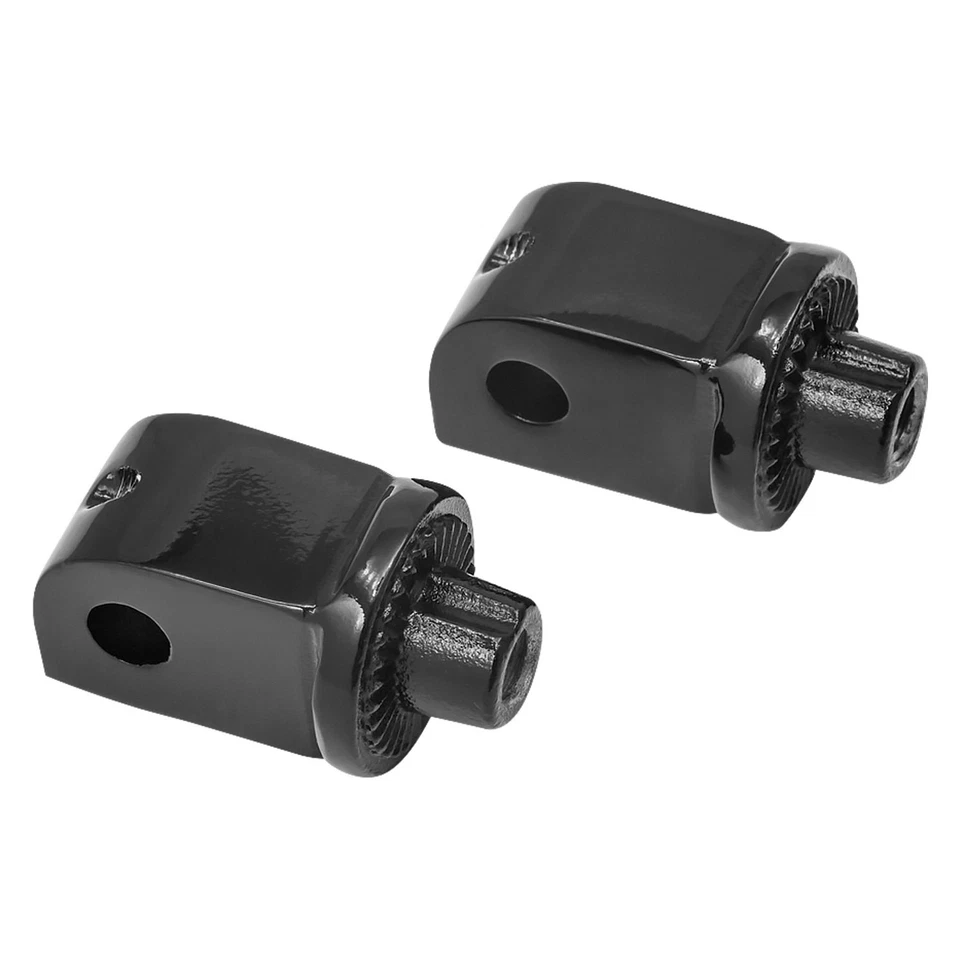 For Yamaha V Star 1300 2007-2016 Kuryakyn Splined Adapter Mounts Gloss Black Foto 1 de 1