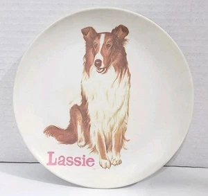 Vintage Melmac Lassie Dinnerware Plate Boonton Molding New Jersey Classic TV Dog - Picture 1 of 4