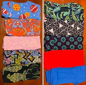 New LuLaRoe Kids Leggings S/M (2-8) Lot Bundle of 10 Geometric Space Deer Solids - Picture 1 of 1