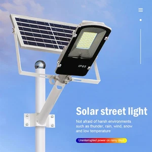150W Commercial Solar Street Light Outdoor Solar Lights Dusk to Dawn Road Lamp - Picture 1 of 13