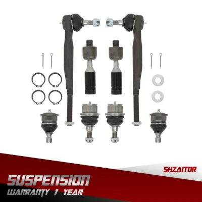 8pcs Inner & Outer Tie Rods Upper Lower Ball Joints For Chevrolet SSR 2003-2006 - Image 1 of 4