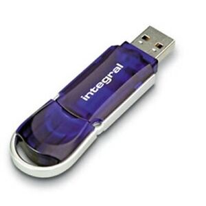 Integral 4GB Courier USB 2.0 Flash Drive Blue