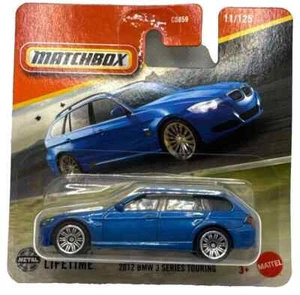 2012 BMW 3 Series Touring Blue Matchbox 2025 11/125 1:64 Short Card - Picture 1 of 1