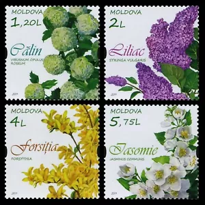 Moldova stamps! Flora, Flowering Shrubs, MNH, 2019, 4v - Picture 1 of 1