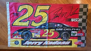 Vintage 2001 Jerry Nadeau NASCAR 3’ X 5’ Flag Hendrick #25 - Picture 1 of 7
