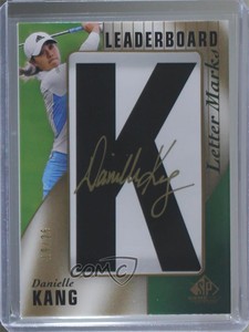 2021 SP Game Used Leaderboard Letter Marks /25 Danielle Kang #LM-DK Auto