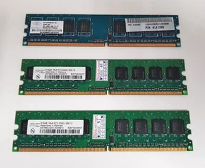 3 x Vintage 512MB (1.5GB) DDR2-667, PC2-5300 IBM 41A1295 DIMM Memory RAM 240-pin - Picture 1 of 7