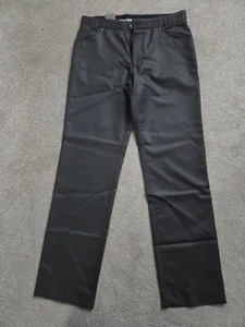 Jeff Banks -Men's Dark Grey Pin Stripe Jean Style Trouser/Pants - Size 32L - NEW - Picture 1 of 11