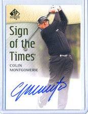 2014 Upper Deck SP Authentic Sign of the Times SOTT Autograph Collin Montgomerie