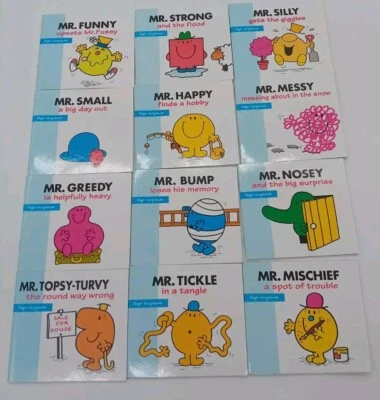 Mr MEN 1998 Daily Mirror Exclusive Set of 12 Mr Men Books  Foto 1 de 4