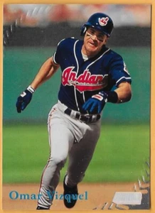 OMAR VIZQUEL CLEVELAND INDIANS #237 - TOPPS STADIUM CLUB CASI NUEVO-COMO NUEVO 1998 - Imagen 1 de 2