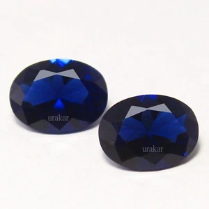 Certified Natural Ceylon Blue Sapphire 3x2 MM Oval Shape Pair Unheated Gems UA03 - Picture 1 of 6