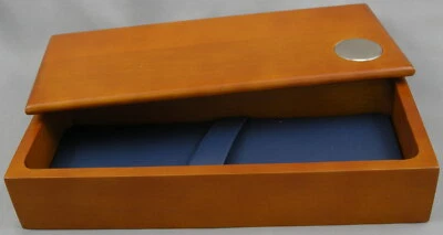 Caja de regalo para bolígrafos de madera - Madera de arce con caja interior azul para bolígrafos - 4 CAJAS - Nueva Foto 1 de 4