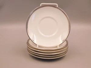 JUEGO DE SEIS PLATILLOS ESPRESSO DE ENCAJE WEDGWOOD VERA WANG VERA 4 7/8", 1º NUEVO - Imagen 1 de 2