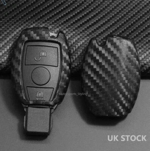 Key Cover Case Fob For Mercedes CLA CLS SLC GLA GLC GLE A C Class 2 Button s70cf - Picture 1 of 3