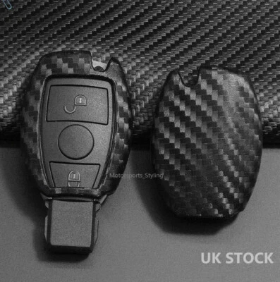 Key Cover Case Fob For Mercedes CLA CLS SLC GLA GLC GLE A C Class 2 Button s70cf - Image 1 of 3
