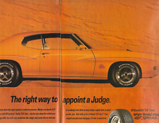 1993 BF GOODWRENCH Print Ad '69 PONTIAC "THE JUDGE" ORANGE   2 PAGE PRINT AD