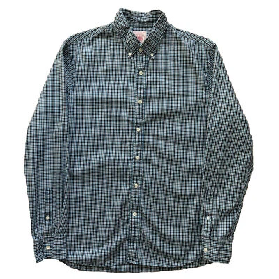 J Press Shirt Large Blue Collared Button Up Long Sleeve Chicago Illinois - Image 1 of 4