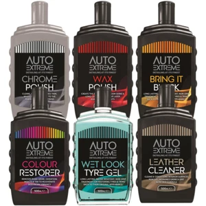 500ML WAX CHROME POLISH LEATHER CLEANER TYRE AUTO EXTREME PROTECTION CAR VAN - Picture 1 of 8