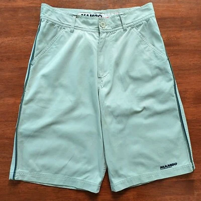 Vintage 90s Y2K MAMBO Chino Bermuda Walk Shorts Trousers - Size Small 28-30 Foto 1 de 4