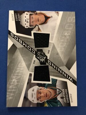 2008-09 SPx Winning Combos Jonathan Cheechoo / Corey Perry San Jose / Anahiem - Image 1 of 2