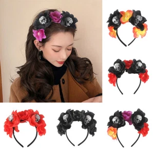 Skull Hair Accessories Foam DIY Halloween Headbands Festival Hoop Hair Horror^^ - Picture 1 of 22