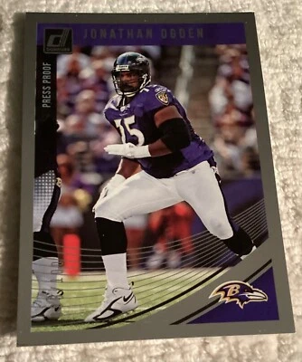 2018 Panini Donruss Silver /100 Jonathan Ogden #27 HOF Baltimore Ravens - Image 1 of 2